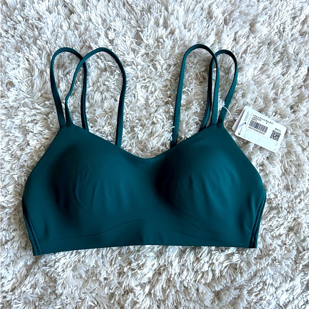 Lululemon NWT Like a Cloud Bra B/C Cup Storm Teal Size 6